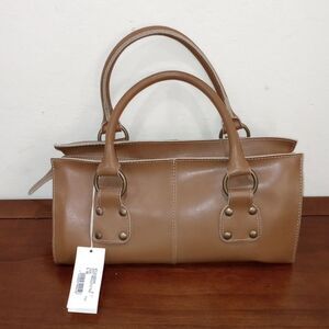 NEW! Caterina Lucchi Leather Baguette  Handbag